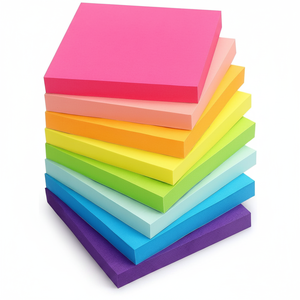 8 Blocs de Notas Autoadhesivos Multicolores Brillantes de 3x3, 85 Hojas/Bloc, Notas Adhesivas Moradas, 8 Blocs en Total - Product Image 2