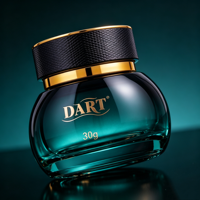 Pot en verre de luxe 30g/50g avec couvercle, emballage cosmétique pour crème visage, baume, pommade, huile végétale