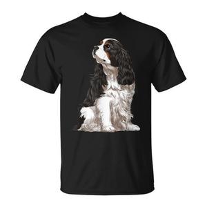 T-shirt chien assis tricolore Cavalier King Charles Spaniel - Product Image 1