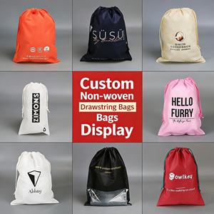 IDEA GIFT Custom <b>Drawstring</b> Bags with Logo custom <b>Drawstring</b> sack Outdoor Gift <b>drawstring</b> bag Washable Reusable Simple Style - Product Image 3