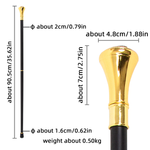 Gậy chống đi bộ cao cấp mạ bạc kiểu Freemasonry, chất liệu hợp kim kim loại, sang trọng dành cho quý ông - Product Image 2