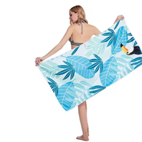 Custom Print Sommer Mikro faser Strand tuch Übergroße sand freie schnell trocknende Pool Handtuch Super Absorbent Soft Jacquard geprägt