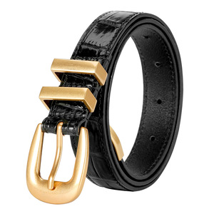 2026 Nieuwe Krokodillenleerriem met gesp voor dames, echt lederen tailleband, zomermodeaccessoire voor jurken - Product Image 5