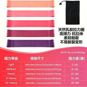 Bandes de Résistance Sportives Jianzhimei en Latex pour Remodelage Corporel Complet, Fitness, Yoga et Squats – Tendeur d'Exercice - Product Image 5