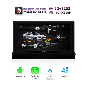 Navigatore GPS Multimediale Pieghevole Android 13 con 8 Core, Schermo Touch IPS da 7'' e CarPlay Wireless Integrato per <span class=keywords><strong>Audi</strong></span> A3 - Product Image 4