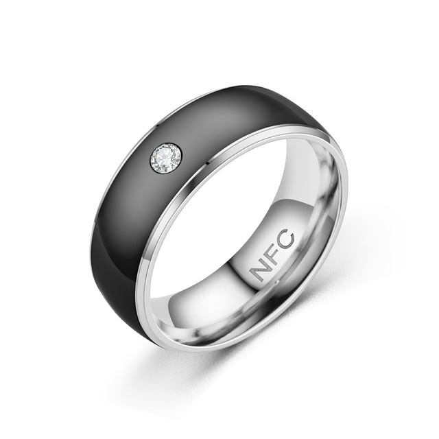 Wholesale RFID Custom Logo High Reading Distance NFC Phone Ring Social Smart Nfc Ring With Chips