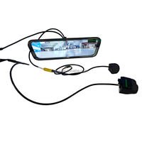 Cámara para Auto con Espejo Retrovisor Táctil de 9.66 Pulgadas, Grabación Dual Delantera 4K y Trasera 1080P, DVR para Vehículo
