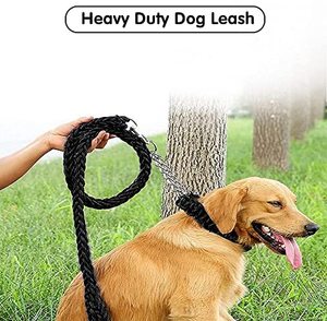 Correa de Perro de Cuerda Trenzada, Correa de Perro de Cuerda Trenzada Resistente y de Alta Resistencia, <span class=keywords><strong>Collar</strong></span> de Entrenamiento para Perros Pequeños - Product Image 4