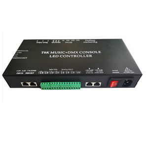Contrôleur de lumière DMX512 ETOP LED à <span class=keywords><strong>illusion</strong></span> lumineuse pleine couleur pour course musicale, variateur de lumière KTV, contrôle sonore et lumineux 100W - Product Image 1