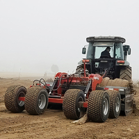 Lame de niveleuse robuste pour tracteur, attache 3 points, ripper pour nivellement des terres agricoles