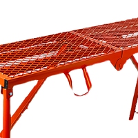 Plateforme de travail portable robuste et moderne, échelle pliable pour échafaudage, escalier pour terrains accidentés, peinture industrielle