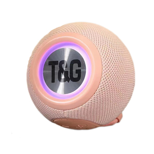 Mini altavoces BT de tela resistente al agua con Supergraves portátiles inalámbricos, caja de altavoces de música HIFI con luz LED de colores - Product Image 1