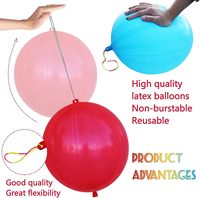 Ballons à poinçonner épaissi néon poinçonnage ballon faveurs de fête pour les enfants, les mariages, les ballons de poinçon d'approvisionnement de prix de salle de classe