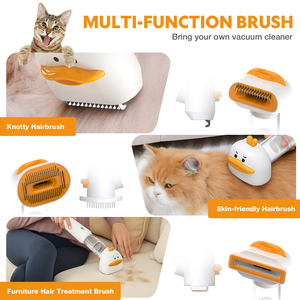 Wholesale 3 in 1 Pet Handheld Brushless Grooming Kit <b>Vacuum</b> Cleaner with a Hidden Needle Comb Multi-function - Product Image 4