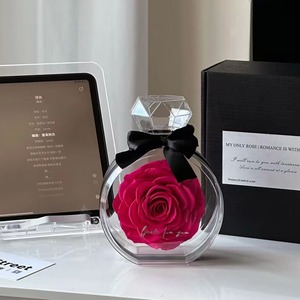 2025 Nuova Collezione all'Ingrosso: Confezione Regalo con Bottiglia di Profumo Moon Yu e Rosa Conservata, <span class=keywords><strong>Colore</strong></span> Personalizzabile per Natale e Capodanno Cinese - Product Image 2