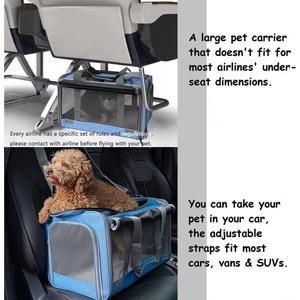 Free sample Dog <b>Carrier</b> for <b>Pets</b> Up to 16 Lbs, Soft-Sided Cat Bag Animal <b>Carriers</b> Travel Puppy Carry As a <b>Toy</b> of Fabric <b>Pet</b> - Product Image 4
