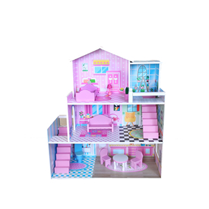 บ้านตุ๊กตาขายส่งปี 2025 บ้านตุ๊กตาหรูหราสามชั้น ของขวัญวันเกิด บ้านตุ๊กตา - Product Image 1
