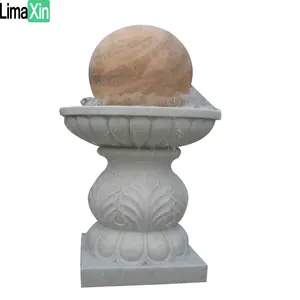 China factory direct supply natural marble ball fountain unique stone sphere floating fountain