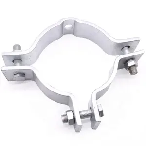 Hot dipped galvanized pole clamp for electrical pole line hardwares