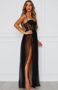 Abito da notte di Lingerie di lusso in pizzo Top Lingerie Sexy per donne donne Casual abbigliamento pornostar Dobby sottile bianco e nero