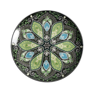 <span class=keywords><strong>Assiette</strong></span> en céramique écologique personnalisée avec motif de dessin animé rond coloré Plat de service en <span class=keywords><strong>porcelaine</strong></span> pour la maison <span class=keywords><strong>ou</strong></span> les fêtes - Product Image 5