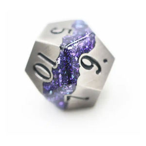 Polyedrische Metall-RPG-Würfel Dungeons and Dragons DND mit Eigenem Logo, Gemischte Farben, 7-Teiliges Set - Product Image 3