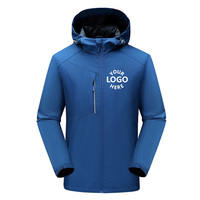 Veste coupe-vent imperméable d'hiver personnalisée pour homme, vêtements de randonnée, veste en polaire à capuche, veste softshell