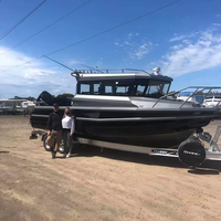 Bateau de croisière de luxe personnalisé en aluminium de 9 m (30 pieds) pour la pêche rapide, avec moteur hors-bord de 300-350 CV, vitesse de 30-35 nœuds, idéal pour le sport