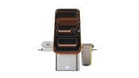 Version Q2 Lampe de nuit LED 3-en-1, chargeur sans fil magnétique de bureau, chargeur rapide PD25W pour téléphone portable, écouteurs et montre
