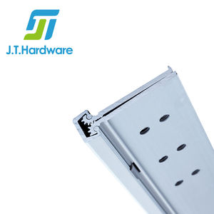 पूर्ण सतह आधा चूल स्विंग स्पष्ट चौड़े फेंक छुपा एल्यूमीनियम गियर निरंतर टिका - Product Image 2