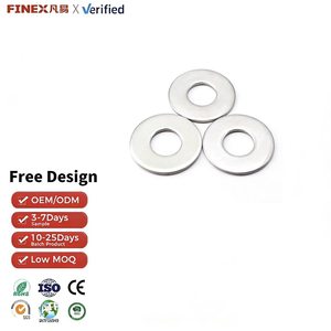 Rondelle plate ronde de grande taille <span class=keywords><strong>en</strong></span> acier au carbone de haute qualité, galvanisée à chaud (HDG) et revêtue de Dacromet, joint d'étanchéité DIN125 DIN9021, fixations - Product Image 2