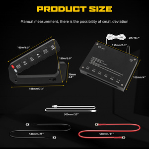 Caja de control de circuito de panel de interruptor auxiliar de 6 bandas con ACC para JK, modo de iluminación intermitente, control inalámbrico universal de 12V y 24V - Product Image 5