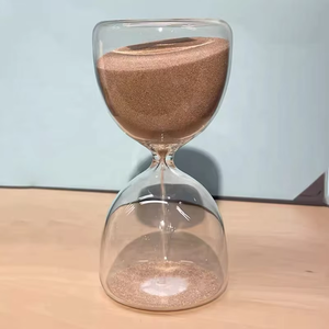 Décoration d'intérieur 5min 15/30/60 minutes <span class=keywords><strong>sablier</strong></span> en verre transparent horloge de sable claire créative <span class=keywords><strong>sablier</strong></span> - Product Image 1