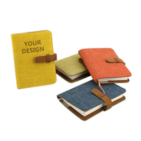 Emballage Ensemble de cahiers avec boucle magnétique Couverture en cuir pour éducation, voyage, assurance automobile et cadeaux d'entreprise
