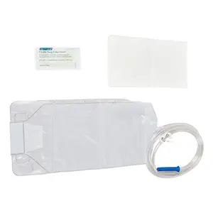 Hot sale ce oem approved enema bag 1000ml 1500ml 2000ml medical disposable pvc enema bag set kit