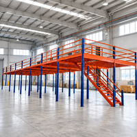 Étagères de mezzanine en acier sur mesure, plateforme de mezzanine avec capacité de charge réglable pour divers scénarios d'entreposage