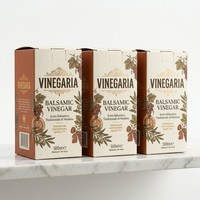 Boîte cadeau personnalisée en carton ivoire avec dorure à chaud pour emballage de bouteille en verre d'assaisonnement ou de vinaigre, carton rigide avec insert en papier