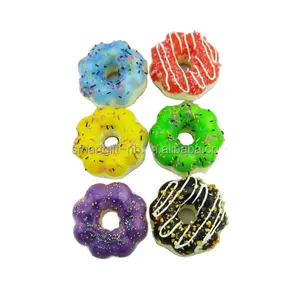 promotion artificial pu foam sponge donut cute donut fridge magnet