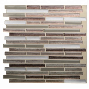 Azulejos de pared de arte para el hogar, pegatina de mosaico con efecto 3D de 12x12 pulgadas, tira de mármol verde, azulejos de pared impermeables para baño y cocina - Product Image 1