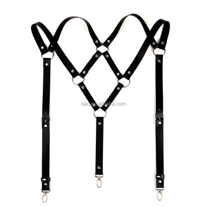 Sacknove ชุด50010ปาร์ตี้กางเกงหนังสำหรับผู้ชายสายรัดหน้าอกแฟชั่นเกย์ - Product Image 4