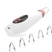 Appareil d'Aspiration Électrique à 6 Têtes pour Nettoyage des Pores, Extracteur de Comédons et d'Acné Facial, Kit Aspirateur Points Noirs à Domicile