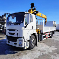 Nouveau stock Grue articulée ISUZU GIGA 8T, grue pliante 8T, fabricant de grue manipulatrice à bras droit 8T