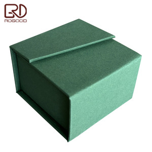 صندوق مجوهرات أنيق من ROGOOD بإغلاق مغناطيسي أخضر، صندوق صلب من الورق المقوى الرمادي للقلادات والأقراط والخواتم، صندوق تغليف أنيق P1752 - Product Image 2