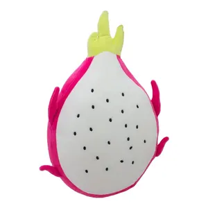 Wholesale Trending Popular Products Premium Recycled PET White Plush Pitaya