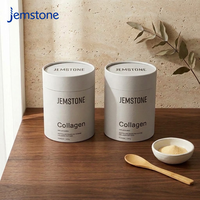 Tube en carton biodégradable personnalisé pour poudre de protéines de collagène, emballage cylindrique de qualité alimentaire avec doublure en aluminium
