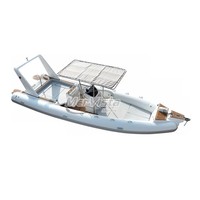 Yacht européen pour 16 passagers en fibre de verre de 8,6 m avec bateau pneumatique Hypalon et treuil électrique