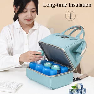 Bolso de mano personalizado para botella de bebé, <span class=keywords><strong>mochila</strong></span> con correa de hombro desmontable, separación en seco y húmedo, aislante, bomba de leche materna - Product Image 5