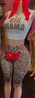 Nouvel ensemble tendance pour femme : Crop top léopard et short en dentelle, 2 pièces sexy style vintage Y2K, collection été 2026