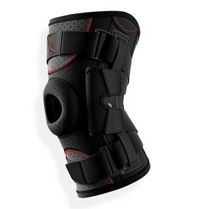 Genouillère articulée réglable en néoprène avec coussinet de gel rotulien ouvert, stabilisateurs latéraux à ressort et compression pour soulager les douleurs au genou chez l'adulte - Product Image 2