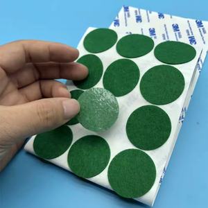 Rui xiong מפעל הניתנת להתאמה אישית 100% פוליאסטר חיתוך למות צבעוני עגול קטן דבק עצמי חש רהיטים - Product Image 1